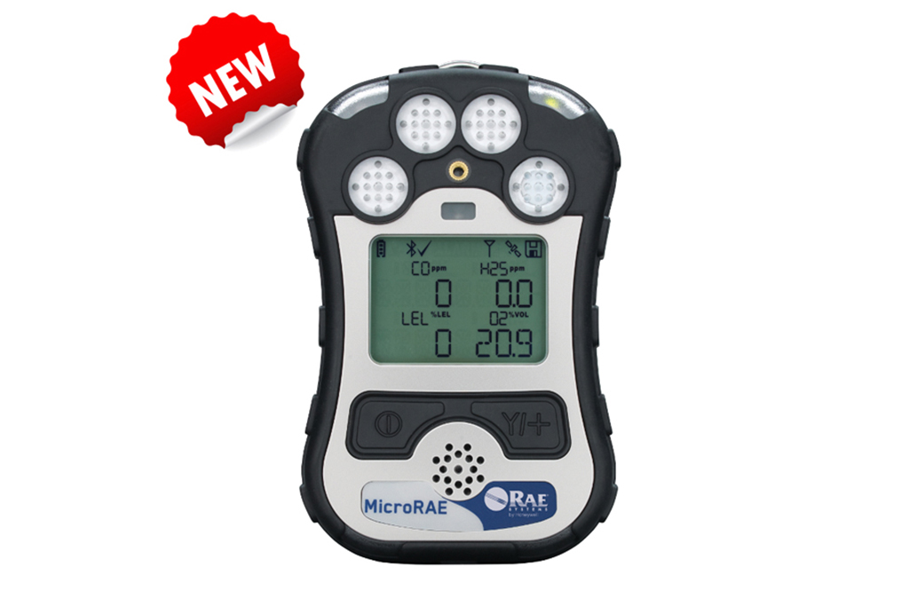 Introducing the NEW MicroRAE, a wireless 4-Gas Monitor with GPS capability and works with Multiple Communications.